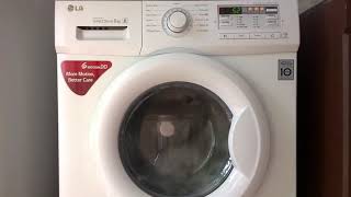 LG Front Load Washing Machine - How to Start Drum Clean Mode