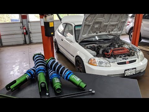 Civic EK Hatchback Gets Full Suspension Overhaul!!! Fortune Auto 510 Coilovers + more!
