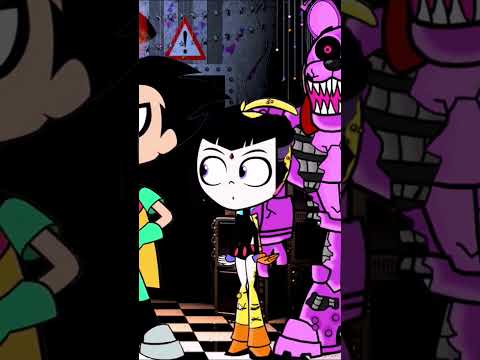 Teen Titans GO! transforms into Five Nights at Freddys characters - SETC #fnaf #teentitansgo #shorts