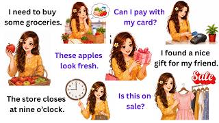 100 Daily Use Shopping Sentences in English | Speak English at the Store & Supermarket