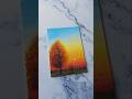 Autumn tree 🍂 sunset painting idea for beginners ✨️