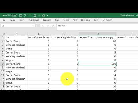 Eine kinderleichte Methode, Interaktionsvariablen in der Regression mithilfe von Excel zu verstehen.
