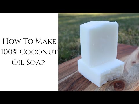 How To Make 100% Coconut Oil Soap With Recipe | Cadence Rose