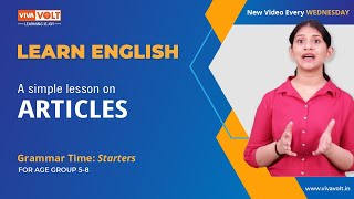 Learn English - A Simple Lesson on Articles - VOLT Learning