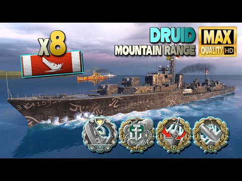 Destroyer Druid: 8 ships destroyed - World of Warships