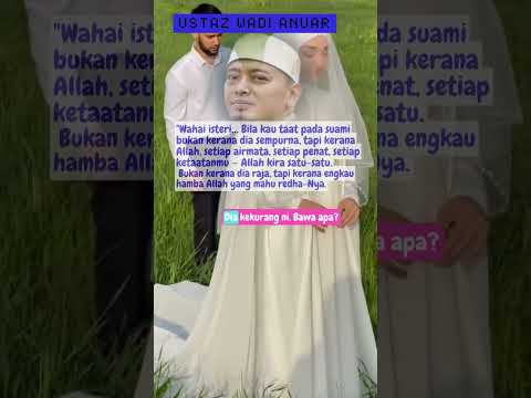 Suamiku, aku tak sempurna... tapi aku taat kerana Allah.”