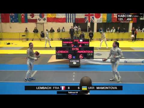 SWS 2015 Ghent - T64 - Mamontova UKR v Lembac FRA