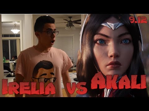TF Blade - Irelia vs Akali Mid - LoL Season 9 NA Ranked | League Of Legends