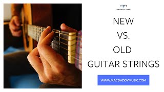Video thumbnail for New vs. Old Guitar Strings: featuring Elixir Nanoweb Phosphor Bronze 11-52 gauge strings by Macdaddy Music