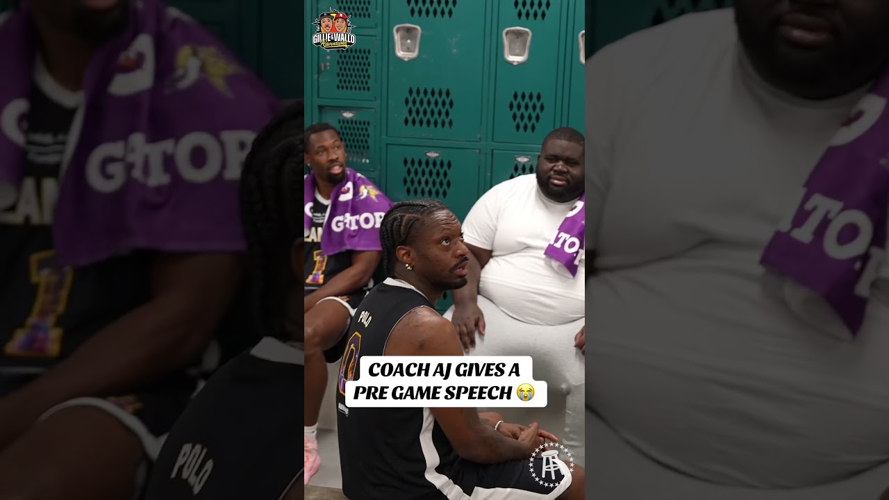 Coach AJ gives a pregame speech on tonight’s episode of Adventures 😭