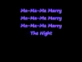 Lady Gaga -- Marry the Night--lyrics 