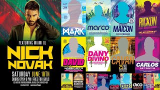 60+ Electro House Artist Flyer in PSD Photoshop Tutorial