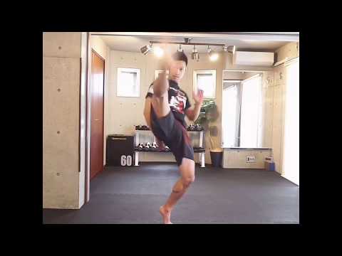 内まわし蹴り(前足)