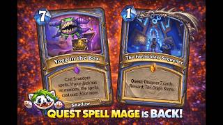 Did 7 Mana Yogg Make This Deck BROKEN? | ๐ง Quest Spell Mage | Hearthstone