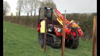 preview picture of video 'Vector Powerdrive Heavy duty tracked postdriver.'