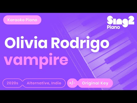 Olivia Rodrigo - vampire (Piano Karaoke)