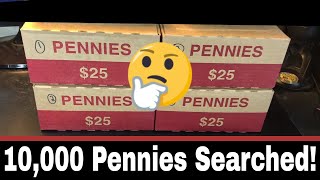 10,000 Pennies Searched - What Did We Find