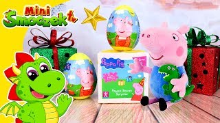 Świnka Peppa i Prezenty Dla Georga | Jajka Niespodzianki Zabawki Bajki Dla Dzieci Po Polsku
