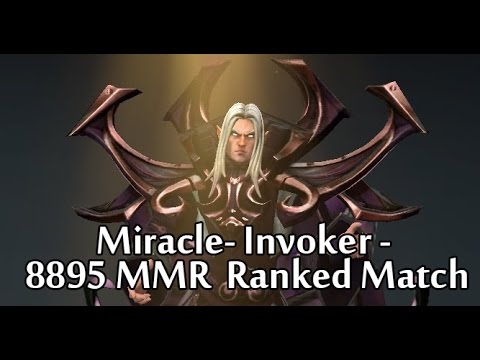Dota 2 Miracle- Invoker 8895 MMR Ranked Match