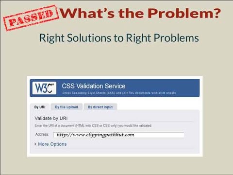 w3 markup validation common problem and solution