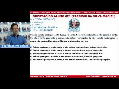 Questão do Aluno 021 - Raciocínio Lógico Matemático