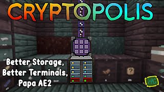 (#24) ENTROPY AND CHAOS! Using LaserIO and Finishing AE2 (Cryptopolis - Minecraft 1.19.2)