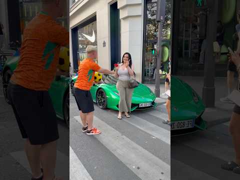 Girl vs Lamborghini 🤮💔 #shorts #football #viralvideo