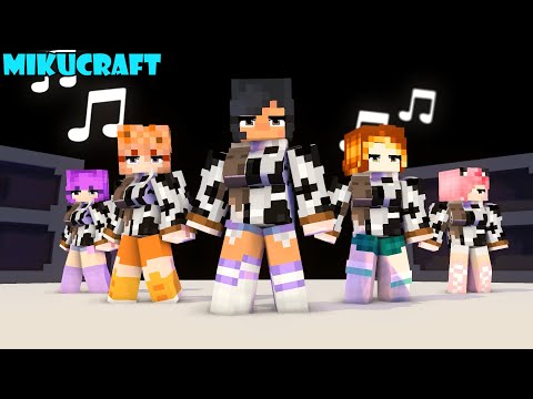 disco disco party party wild cow family aphmau and friends - minecraft animation #shorts
