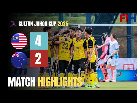 New Zealand Vs Malaysia Hockey Match Highlights 2025 | Sultan of Johor Cup 2025