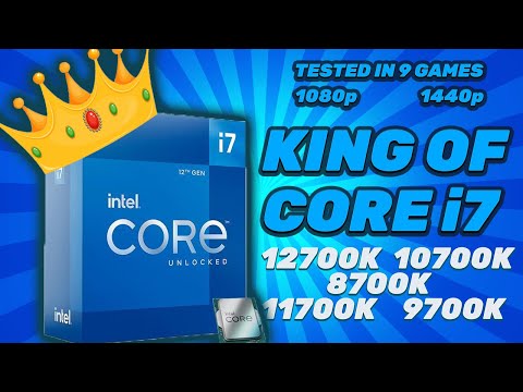 12700K vs 11700K vs 10700K vs 9700K vs 8700K | 1080p 1440p | tested in 9 Games