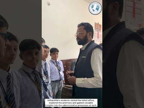 Students of Adharshila had an enriching educational visit to the Tehsil Office.