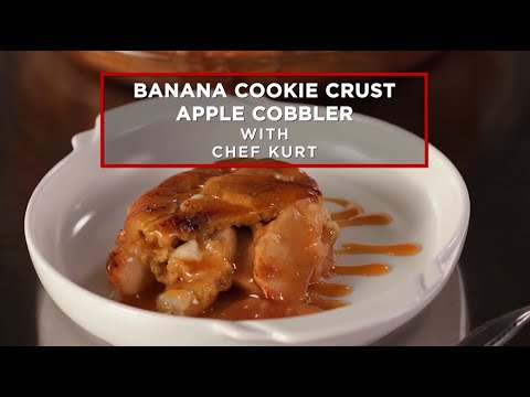 Banana Cookie Crust Apple Cobbler