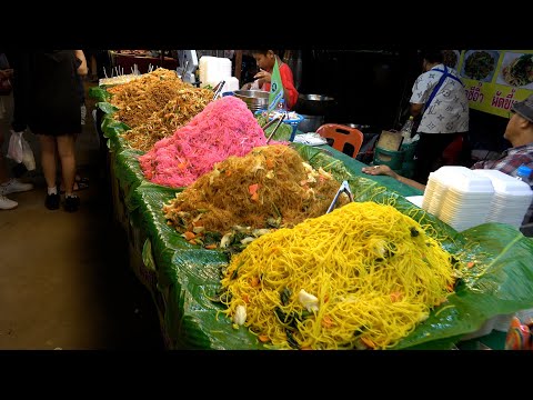 Melhor comida de rua no mercado noturno de Lopburi | Comida de rua na Tailândia - Viagem à Tailândia 2023