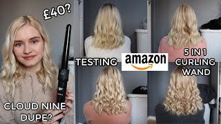 HOW I CURL MY HAIR | AMAZON 5 IN 1 CURLING WAND | ELEHOT