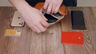 Небольшая женская сумка через плечо из натуральной кожи Vintage 22300 коричневая