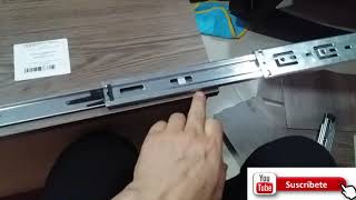 Como instalar herrajes de cierre lento en cajones.