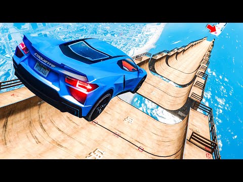 Insanely Crazy GTA 5 Mega Ramp Gameplay | No Copyright Gameplay 4K 60fps | 469