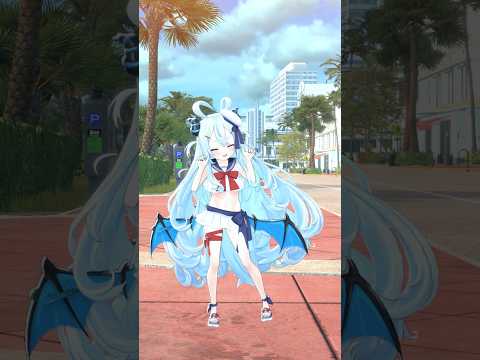 cooling off by the waterfront!! 🏖️ RIP SLYMEさんの『熱帯夜』踊ってみた！✨ #踊ってみた #vtuber #dance #tiktok #shorts