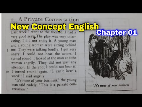 New Concept Chapter 1 A Private Conversation - New Concept English by Lg Alexander