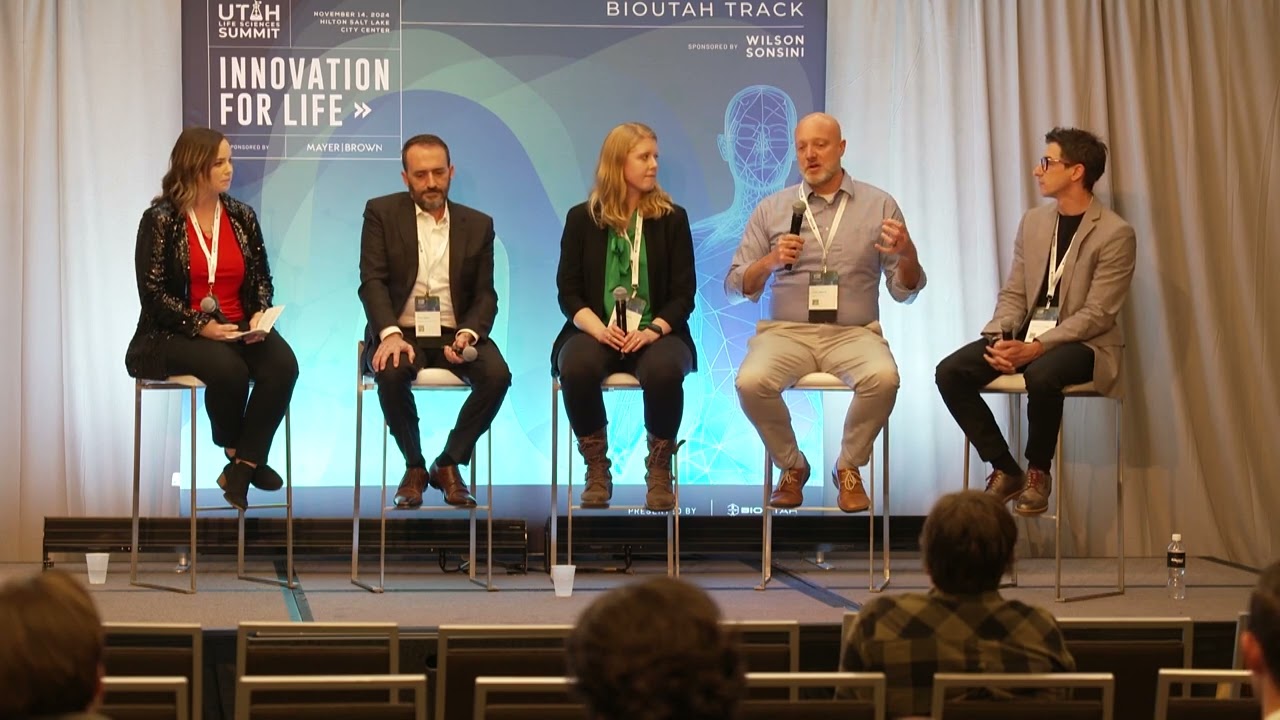 The Evolution of Robotics in Life Sciences panel discussion at the 2024 Utah Life Sciences Summit