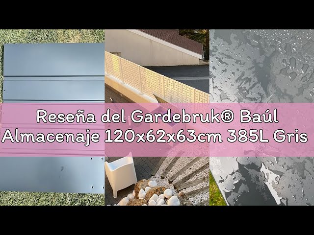 Vídeo relacionado con Gardebruk Baúl Jardín Metálico 385L con Cerradura Acero Galvanizado 100Kg