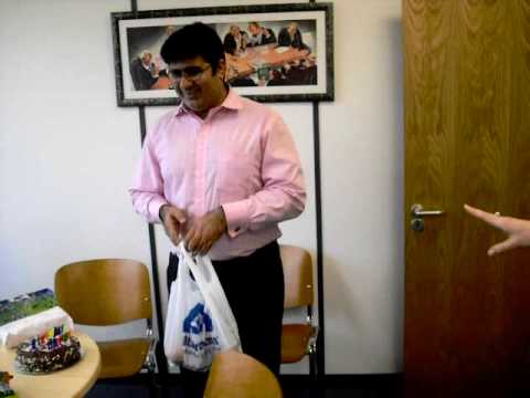 Surprise Bday Party for Shah at work