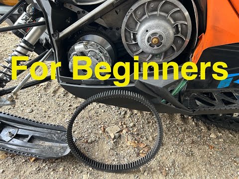 How to Change a Snowmobile Belt (for beginners)