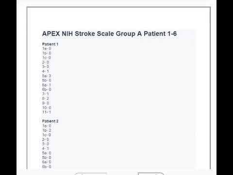 Apex Innovations Nihss Group A