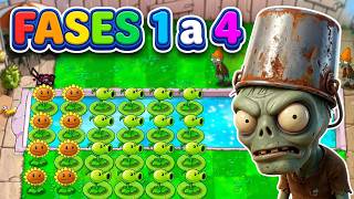 Plants vs Zombies | FASES 1 - 2 - 3 - 4 | Pool