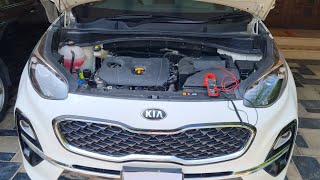 How to test the battery of Kia Sportage with a multimeter