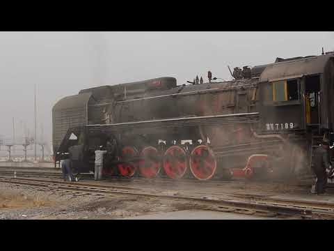 the last steam locomotive in ZhouCheng, China