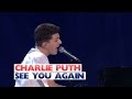 Charlie Puth - 'See You Again' (Live At Jingle Bell Ball 2015)
