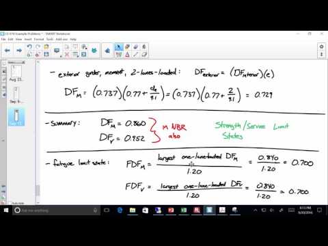 CE 618 Lecture 05b:  Strength I & Service II Envelopes (2016.09.20)