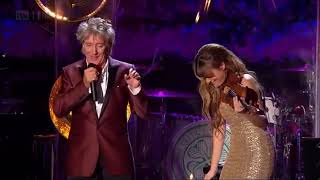 Rod Stewart - White Christmas - with Nicola Benedetti (live)